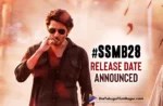 Mahesh Babu’s SSMB28 Release Date Announced