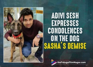 Adivi Sesh Expresses Condolences On The Dog Sasha’s Demise