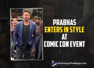Project K Actor Prabhas Enters In Style At Comic Con Event