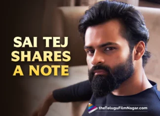 Your Safety Is Above Any Celebration- Sai Dharam Tej Shares A Note