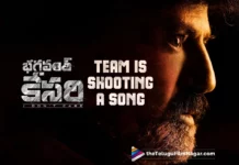 Bhagavanth Kesari Movie Team Is Shooting A Song In A Massive Set
