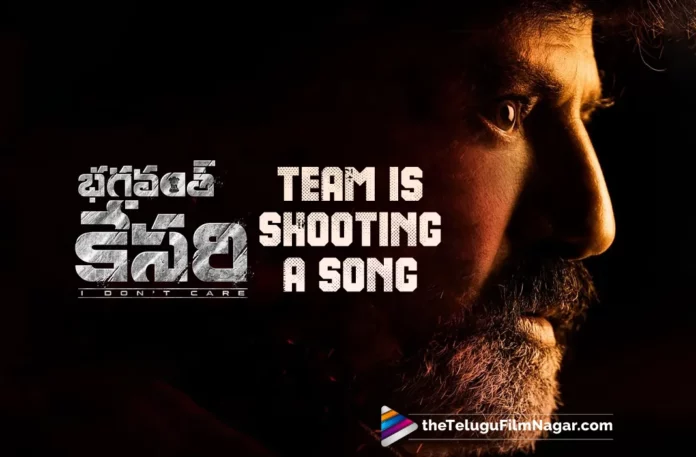 Bhagavanth Kesari Movie Team Is Shooting A Song In A Massive Set