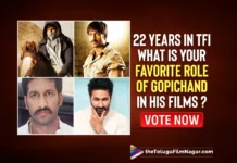 22 Years In TFI- What Is Your Favorite Role Of Gopichand In His Films?