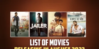 List Of Movies Releasing This Month- August 2023