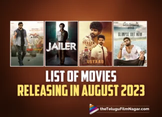 List Of Movies Releasing This Month- August 2023