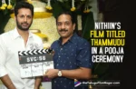 Nithiin’s Upcoming Film Titled Thammudu In A Grand Pooja Ceremony