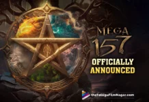 Chiranjeevi’s Mega157 Officially Announced