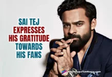 Sai Dharam Tej Expresses His Gratitude Toward His Fans