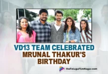 VD13 Team Celebrated Mrunal Thakur's Birthday On The Sets