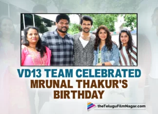 VD13 Team Celebrated Mrunal Thakur's Birthday On The Sets