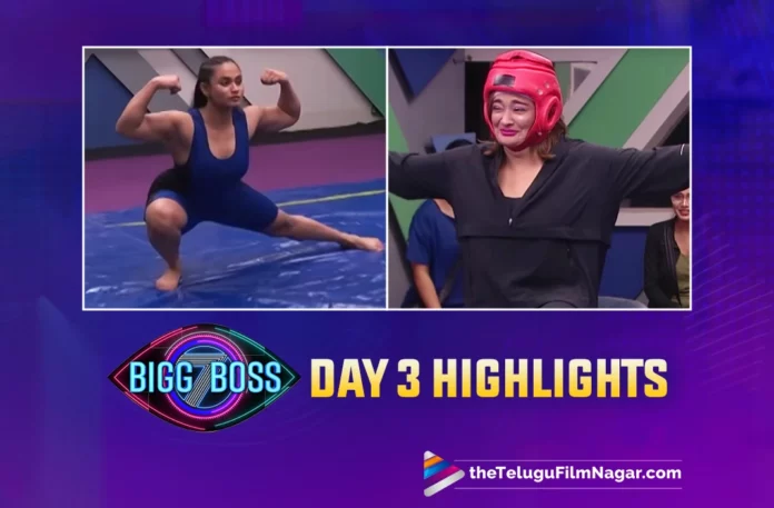 Bigg Boss Telugu Season 7 Day - 3 Highlights : Face the Beast