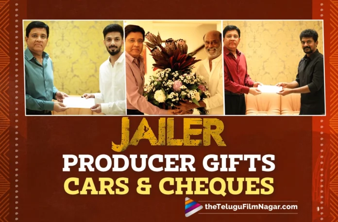 Producer of Jailer celebrates success by presenting Luxury Cars and Cheques