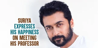 Suriya Expresses His Happiness On Meeting His Professor