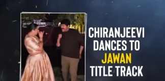 Megastar Chiranjeevi Rocks the Dance Floor alongside Raja Kumari for Jawan Song