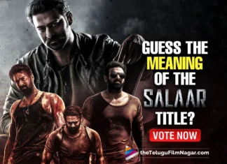 Salaar: Part 1 – Ceasefire: What Do you think about the meaning of Prabhas starrer Salaar Movie Name? Vote Now