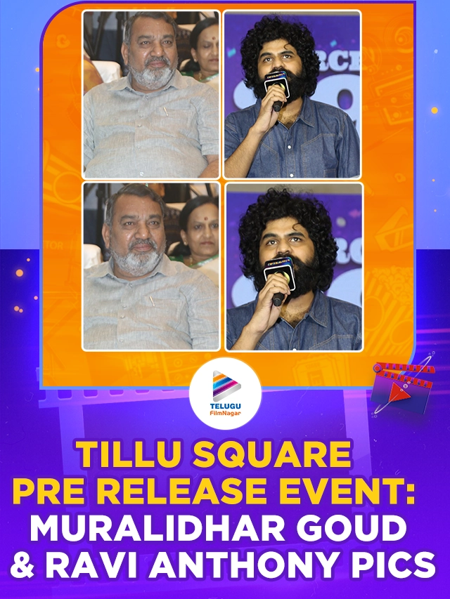 Tillu Square Movie Pre Release Event: Actors Muralidhar Goud and Ravi Anthony Pics