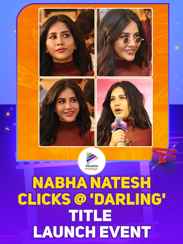 Actress Nabha Natesh Clicks @ Darling Movie Title Launch Event